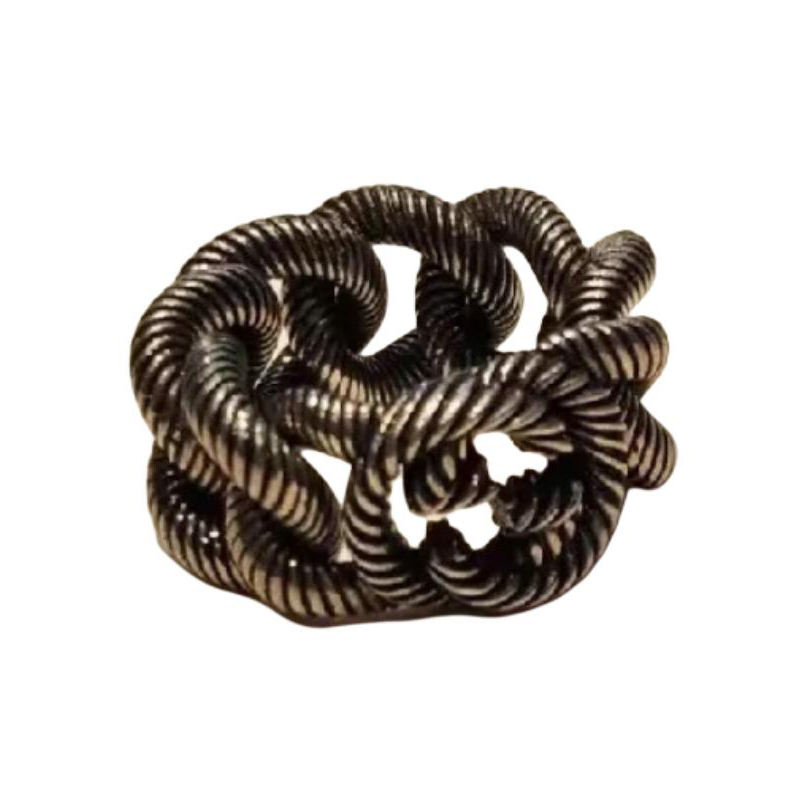 Order GUCCI 双G交织925纯银戒指 男女情侣款 银色 599740-J8400-0811