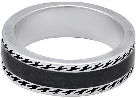 GUCCI Interlocking Double G 925 Silver Ring Unisex Couple Style Black. YBC645573002 Shop GUCCI Interlocking Double G 925 Silver Ring Unisex Couple Style Black. YBC645573002