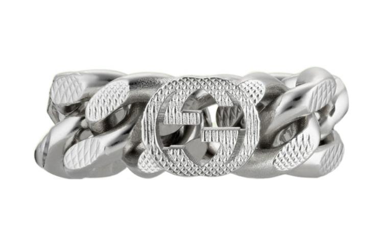 Order GUCCI インターロッキング ダブルG ホースビットリング ユニセックス パラジウムカラー 702514-I4601-0926