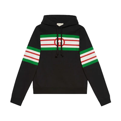 Gucci Interlocking Double G Logo Hoodie Black 646953-XJDAH-1082