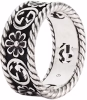 GUCCI Interlocking Double G Logo Sterling Silver Ring Silver 577263-J8400-0811 GUCCI Interlocking Double G Logo Sterling Silver Ring Silver 577263-J8400-0811