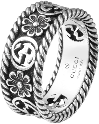 GUCCI Cincin Perak Logo Double G Interlocking Perak Sterling 577263-J8400-0811 Order GUCCI Cincin Perak Logo Double G Interlocking Perak Sterling 577263-J8400-0811