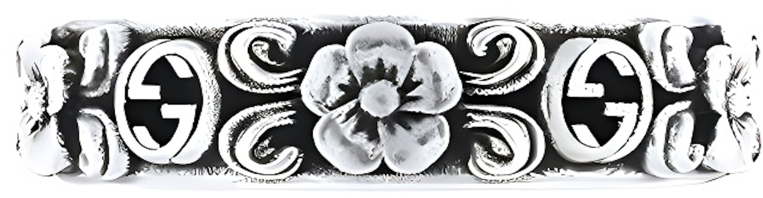 구찌 인터로킹 플로럴 패턴 925 실버 반지 유니섹스 커플 주얼리 실버 블랙 728261J84000728 Buy 구찌 인터로킹 플로럴 패턴 925 실버 반지 유니섹스 커플 주얼리 실버 블랙 728261J84000728