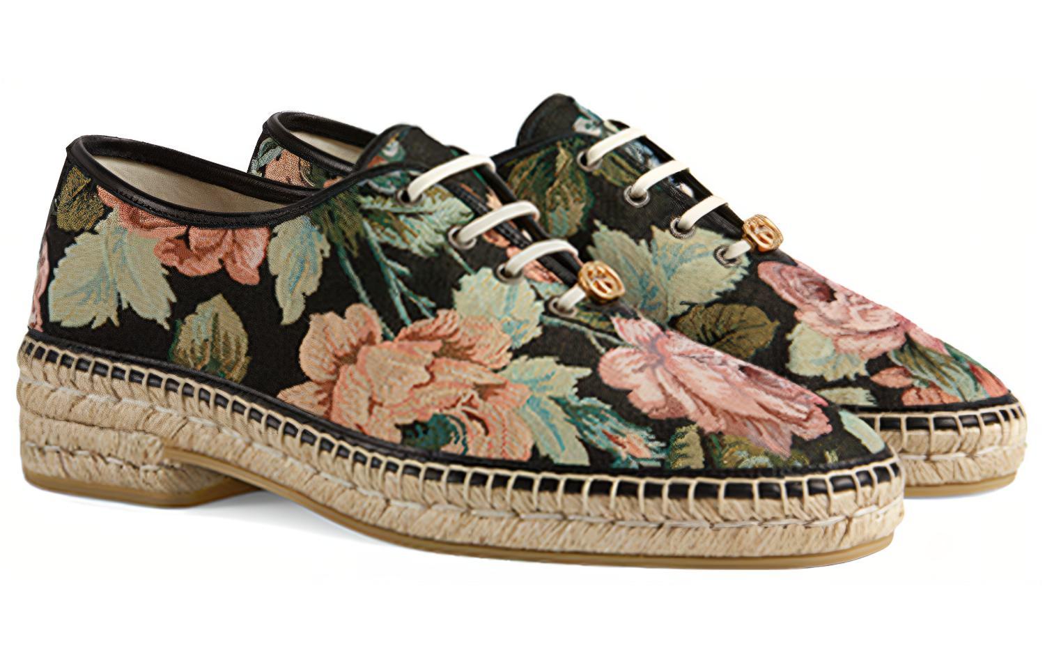 Order GUCCI 古馳 Interlocking G 英倫簡約休閒漁夫鞋 花卉