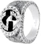 Buy GUCCI Interlocking G镂空设计925纯银男女戒指 银色 455302-J8400-0811