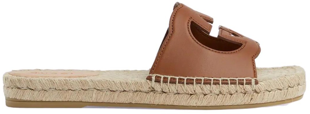 Gucci Interlocking G Cut-Out Espadrille Sandal 'Brown' 725260-US000-2535 Order Gucci Interlocking G Cut-Out Espadrille Sandal 'Brown' 725260-US000-2535