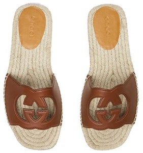 Gucci Sandalia Interlocking G Recortado 'Marrón Beige' 725260-US000-2535 Shop Gucci Sandalia Interlocking G Recortado 'Marrón Beige' 725260-US000-2535