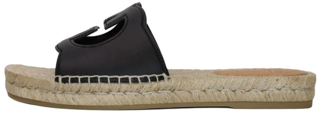 古驰黑色双G交扣凉拖鞋 725260-US000-1000 Buy 古驰黑色双G交扣凉拖鞋 725260-US000-1000