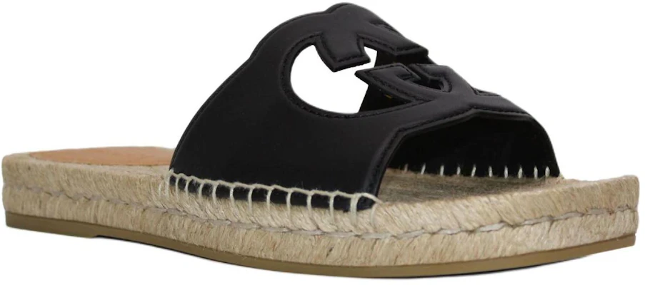 古驰黑色双G交扣凉拖鞋 725260-US000-1000 Lookbook 古驰黑色双G交扣凉拖鞋 725260-US000-1000