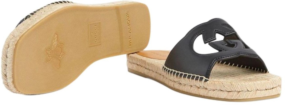 古驰黑色双G交扣凉拖鞋 725260-US000-1000 Details for 古驰黑色双G交扣凉拖鞋 725260-US000-1000