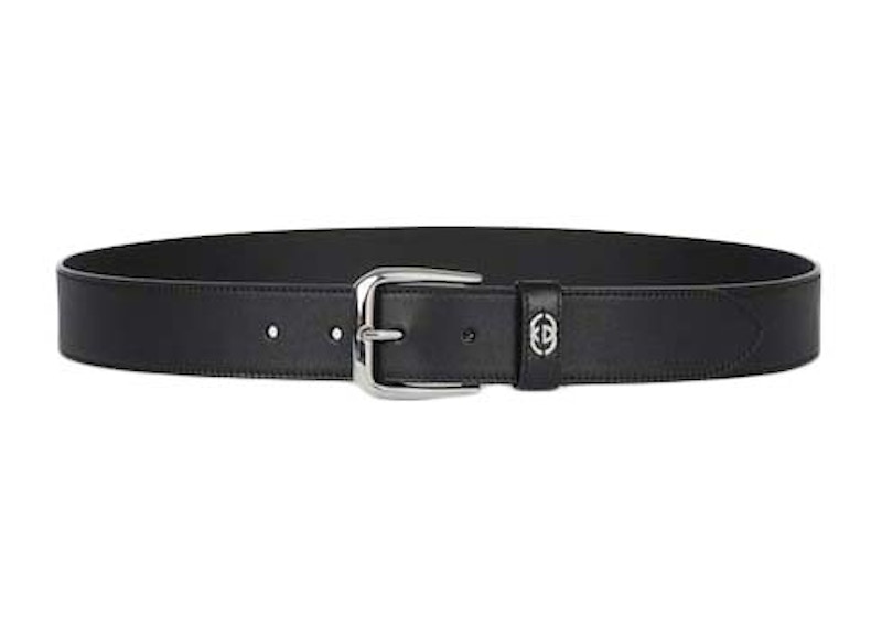 Gucci Interlocking G Detail Belt Black