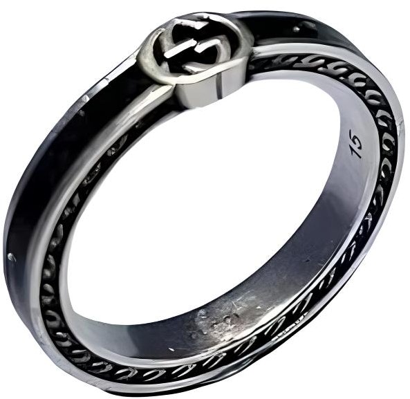 gucci-interlocking-g-enamel-ring-black-unisex-couple-design-701620-j8410-1064
