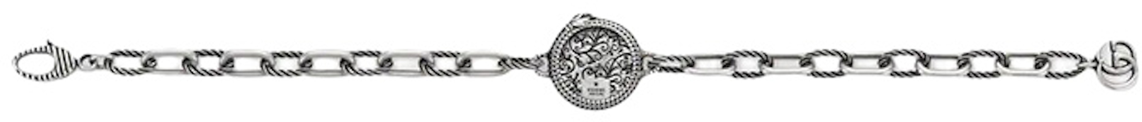 GUCCI Interlocking G Green Resin Gemstone 925 Silver Bracelet for Men. 577429-08349-4404 Shop GUCCI Interlocking G Green Resin Gemstone 925 Silver Bracelet for Men. 577429-08349-4404