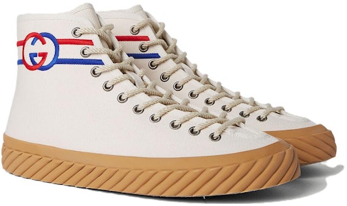구찌 인터로킹 G 하이탑 캔버스 스니커즈 '베이지' 703033-9ARZ0-9097 Lookbook 구찌 인터로킹 G 하이탑 캔버스 스니커즈 '베이지' 703033-9ARZ0-9097