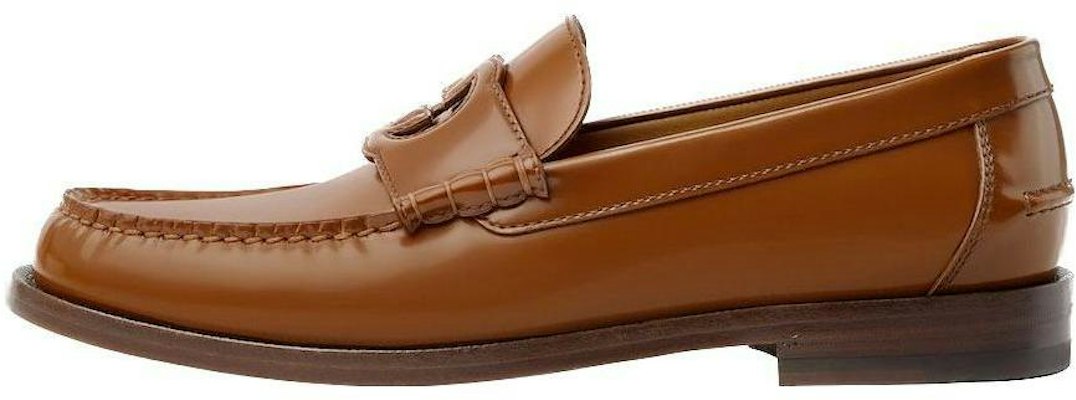 Mocassins GUCCI en Cuir Marron avec G Interlocking - Chaussures Plates 738470 17X00 2535 Buy Mocassins GUCCI en Cuir Marron avec G Interlocking - Chaussures Plates 738470 17X00 2535