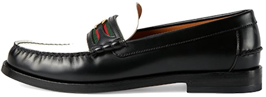 Gucci Interlocking G Loafer 'Black White' 644724-17X20-1079 Gucci Interlocking G Loafer 'Black White' 644724-17X20-1079