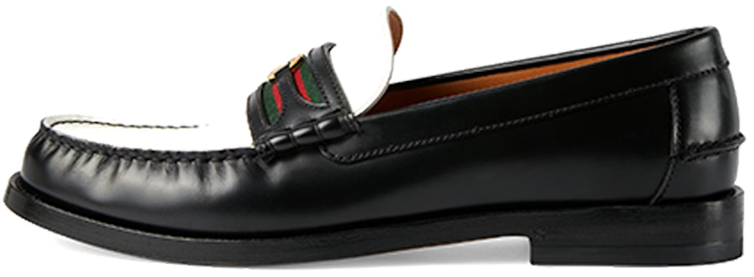 Gucci Interlocking G Loafer 'Black White' 644724-17X20-1079 Buy Gucci Interlocking G Loafer 'Black White' 644724-17X20-1079
