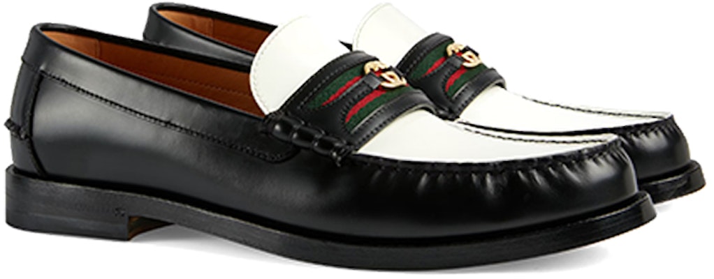 Gucci Interlocking G Loafer 'Black White' 644724-17X20-1079 Order Gucci Interlocking G Loafer 'Black White' 644724-17X20-1079