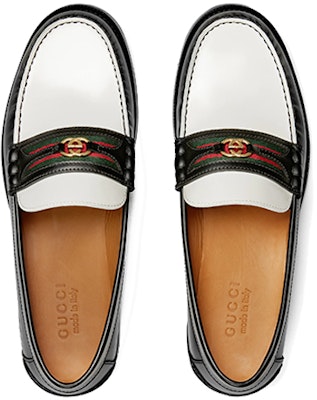 Gucci Interlocking G Loafer 'Black White' 644724-17X20-1079 Shop Gucci Interlocking G Loafer 'Black White' 644724-17X20-1079