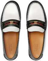 Purchase Gucci Sepatu Loafer Interlocking G 'Hitam Putih' 644724-17X20-1079