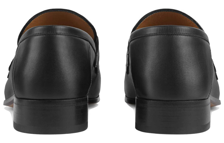 Purchase GUCCI 古馳 雙G交錯 皮革樂福鞋 黑色