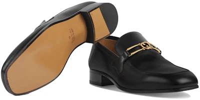 Details for Gucci Sepatu Loafers G Interlocking 'Hitam' 598348-06F10-1000