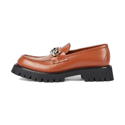 Gucci Interlocking G Loafers Brown