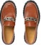 Shop Gucci Interlocking G Loafers Coklat 752093-DS800-6338