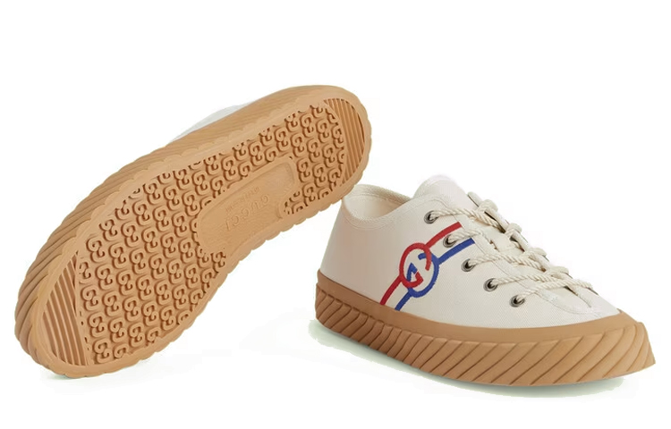 Shop Gucci Interlocking G Lows 'Beige' Sneakers 703032-9ARZ0-9097