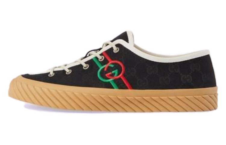 Gucci Interlocking G Low 'Black Green Red' 703032-FAA5A-1182