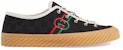 Snekers Rendah Gucci Kanvas 'Hitam' 703032-FAA5A-1182