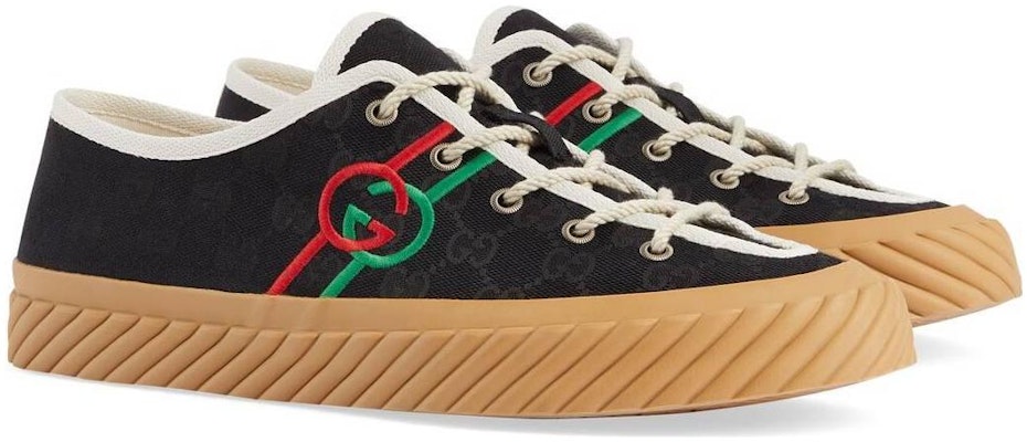 Gucci Interlocking G Low 'Black Green Red' 703032-FAA5A-1182 Lookbook Gucci Interlocking G Low 'Black Green Red' 703032-FAA5A-1182