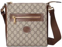 Gucci Interlocking G Messenger Bag GG Supreme Canvas Beige/Ebony Gucci Interlocking G Messenger Bag GG Supreme Canvas Beige/Ebony