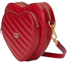 Order Gucci 互扣式G迷你心形紅色肩背包