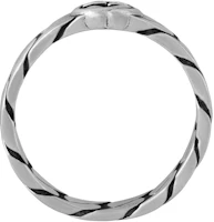 Shop GUCCI 互扣G窄版925純銀戒指 情侶款飾品 男女款式 661513-J8400-0728