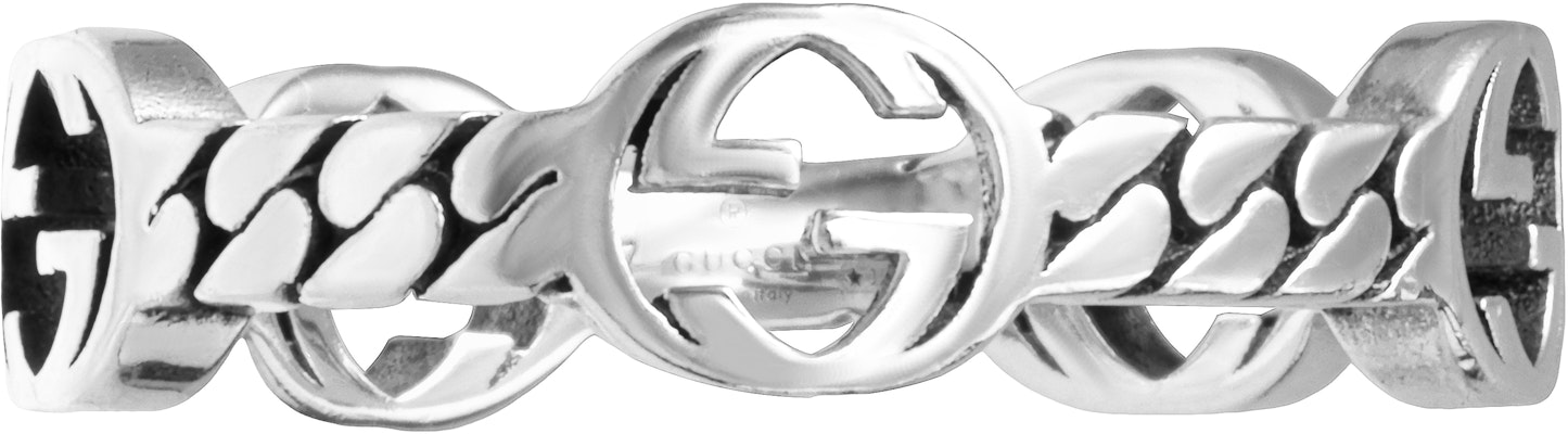 GUCCI Cincin Perak Lelaki Interlocking G 925 Sterling Silver. 661523-J8400-0728 Order GUCCI Cincin Perak Lelaki Interlocking G 925 Sterling Silver. 661523-J8400-0728