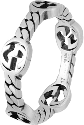 GUCCI Cincin Perak Lelaki Interlocking G 925 Sterling Silver. 661523-J8400-0728 Lookbook GUCCI Cincin Perak Lelaki Interlocking G 925 Sterling Silver. 661523-J8400-0728