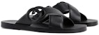 Sandal Gelongsor Gucci Interlocking G 'Hitam' 738471-US000-1000
