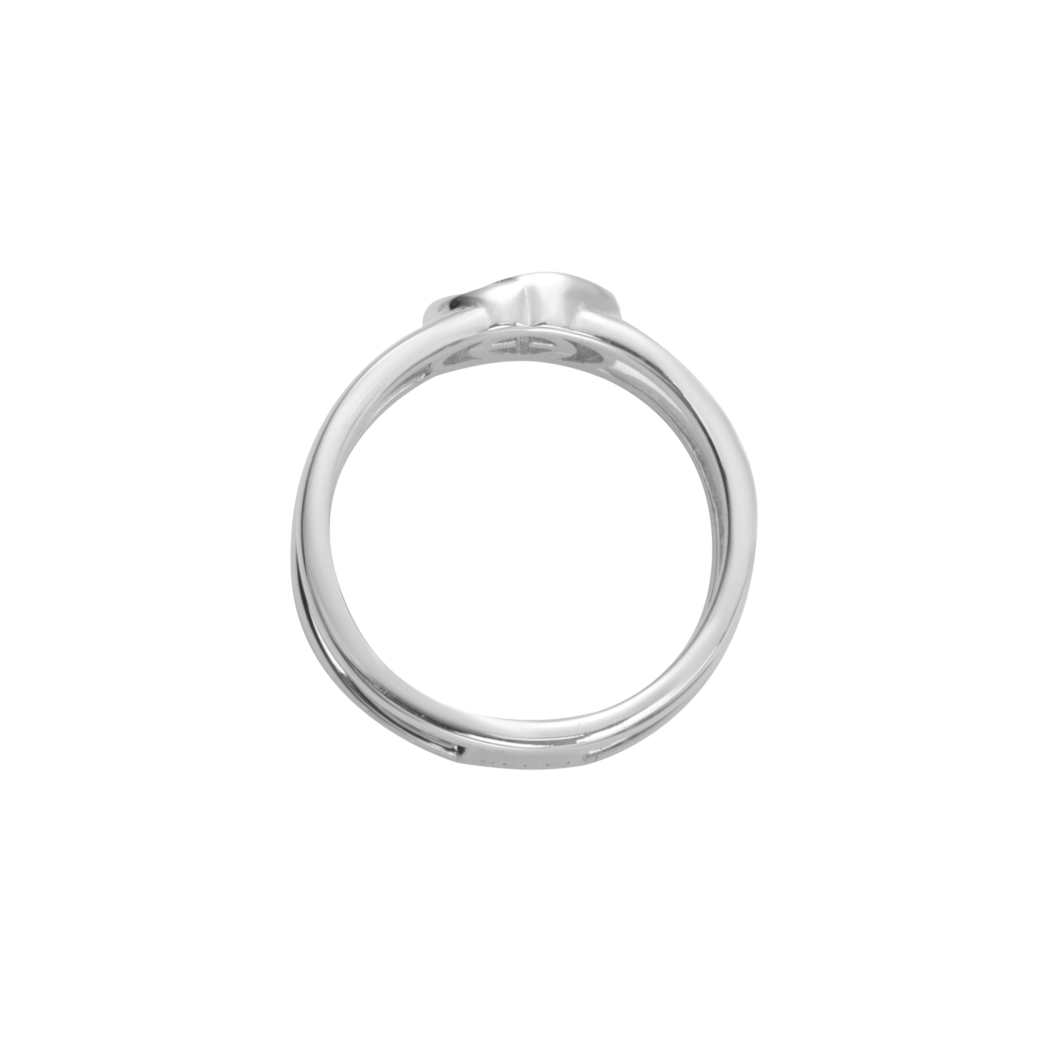 GUCCI Interlocking G Slim Open 925 Silver Ring Unisex Couple Silver 298036-J8400-8106 圖 4