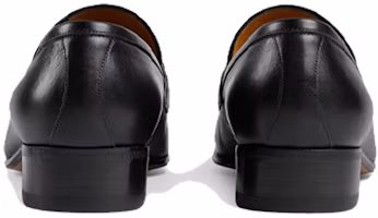 Sizing Gucci Sepatu Loafers Kulit dengan Jumbai G 'Hitam' 624720-1W610-1066