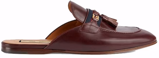 Gucci Interlocking G Web Slippers Bordeaux 655580-1W610-6060 Gucci Interlocking G Web Slippers Bordeaux 655580-1W610-6060