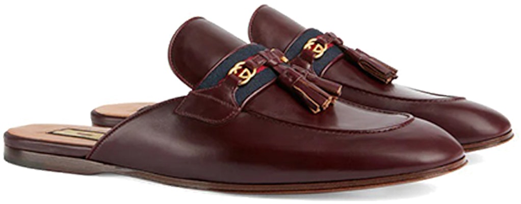 古驰互扣G Web波尔多拖鞋 655580-1W610-6060 Lookbook 古驰互扣G Web波尔多拖鞋 655580-1W610-6060