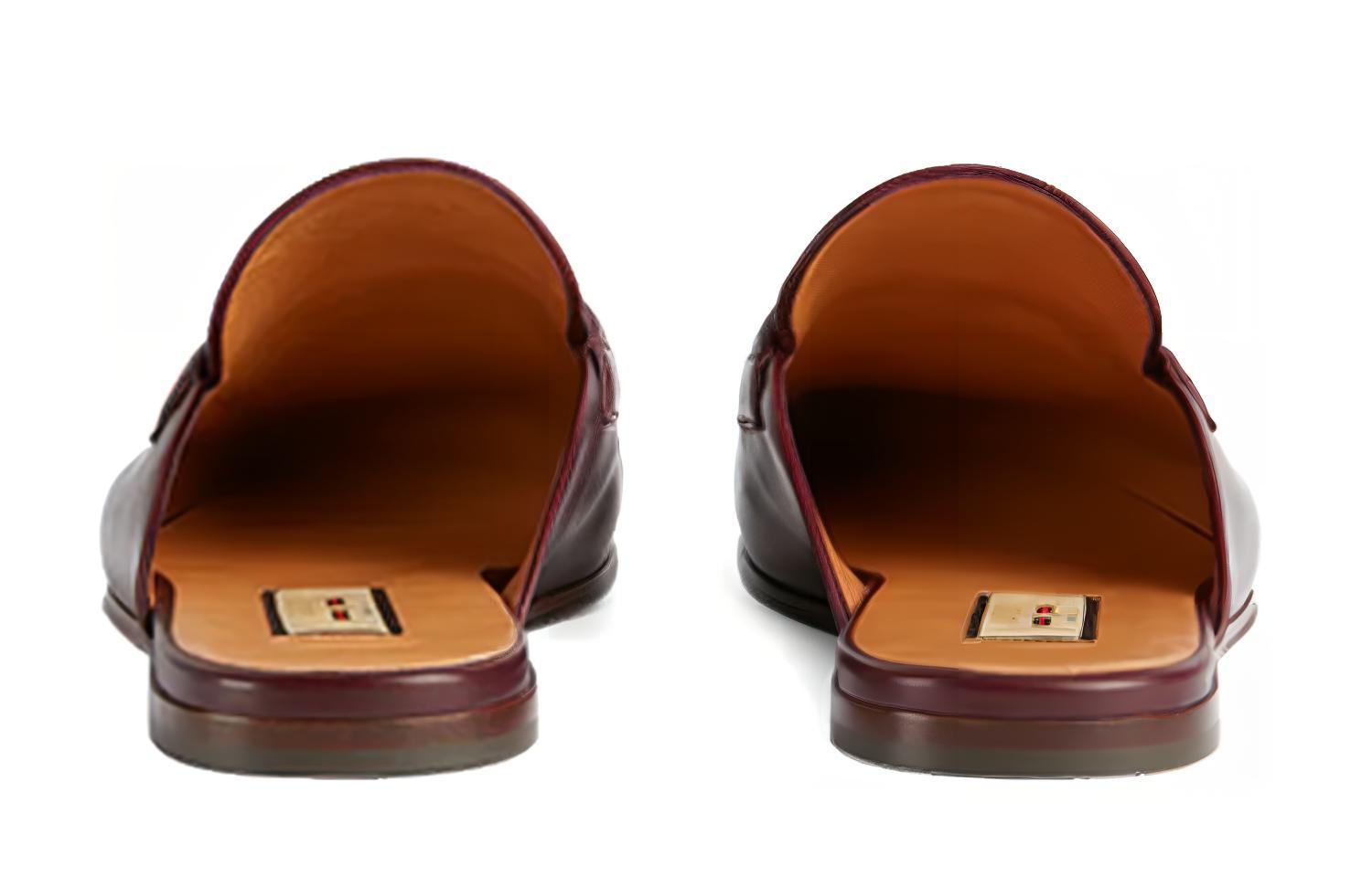 Purchase グッチ・インターロッキングGウェブスリッパ・ボルドー 655580-1W610-6060 655580-1W610-6060