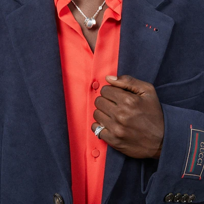 GUCCI Interlocking G Wide 925 Silver Ring Unisex Couple Design Silver 774053J84008106 Purchase GUCCI Interlocking G Wide 925 Silver Ring Unisex Couple Design Silver 774053J84008106