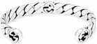 Shop Pulsera GUCCI Ancha Abierta con G entrelazada en Plata 925 Envejecida Unisex. 661528-J8400-0728