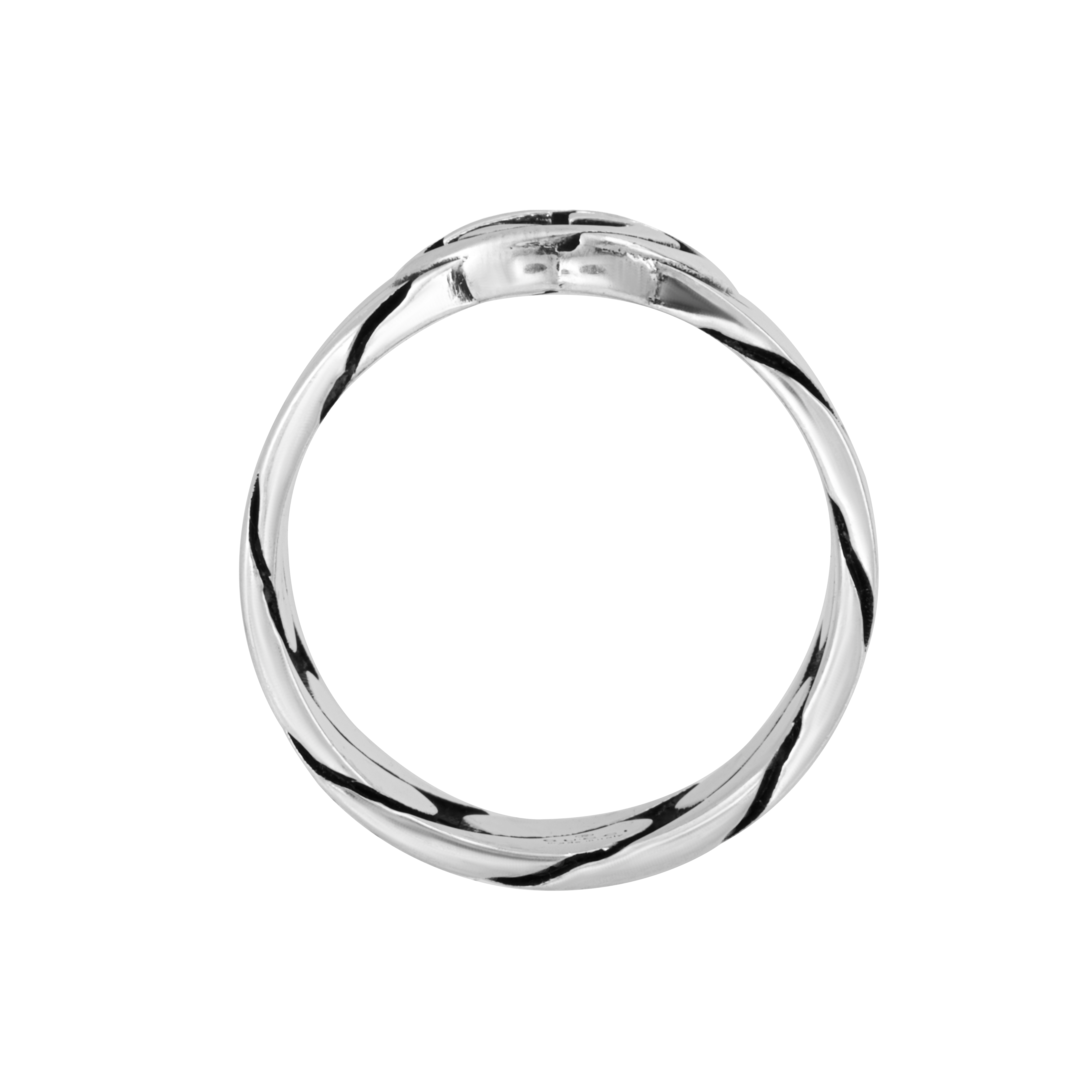 GUCCI Interlocking G Wide Ring 925 Sterling Silver Ring. 661515-J8400-0728 圖 4