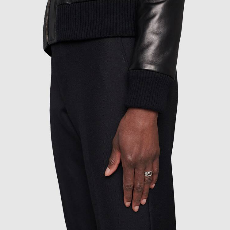 GUCCI Interlocking G Wide Ring 925 Sterling Silver Ring. 661515-J8400-0728 圖 5