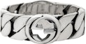 Buy GUCCI Interlocking G Wide Vintage Aged 925 Silver Ring Unisex Couple's Ring. 678656-J8410-8191