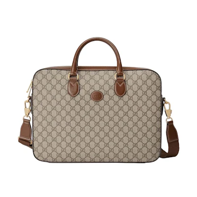 Gucci Interlocking GG Business Case Beige/Ebony