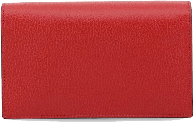 古驰双G链条钱包斜挎包红色 Lookbook 古驰双G链条钱包斜挎包红色